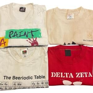 Vintage 4 Shirt Bundle- United Way, McCurdy, Beeriodic Table, Sorority Madison